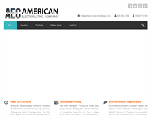 Tablet Screenshot of americanelectroplatingco.com